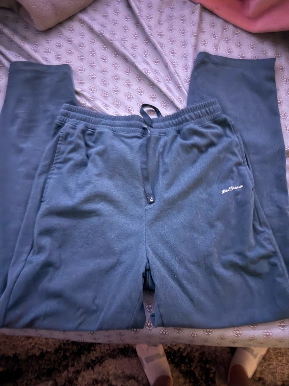 Ben Sherman Teal Green Jogger Sweatpants with Drawstring